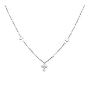 Amen Originálne strieborný náhrdelník s krížikmi Pray, Love CLCCZB3 vyobraziť