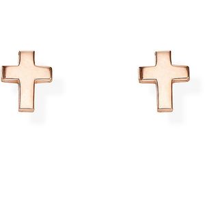 Amen Elegantné bronzové náušnice v tvare krížikov Cross ORCROR vyobraziť