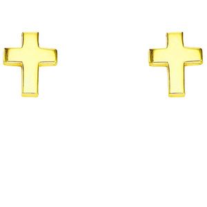 Amen Elegantné pozlátené náušnice v tvare krížikov Cross ORCROG vyobraziť