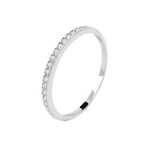 Beneto Exclusive Elegantný prsteň z bieleho zlata so zirkónmi AUG0009-W 49 mm vyobraziť