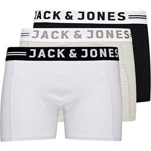 Jack&Jones 3 PACK - pánske boxerky 12081832 Light Grey Melange XXL vyobraziť