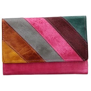Lagen Dámska kožená peňaženka 864-77/D - Pink/multi vyobraziť