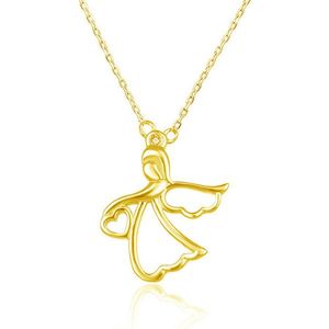 Beneto Pozlátený náhrdelník s anjelikom AGS1326 / 47-GOLD vyobraziť