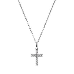 Amen Originálne strieborný náhrdelník so zirkónmi Cross CRBB03 (retiazka, prívesok) vyobraziť