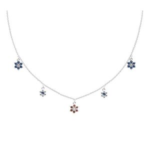 PDPAOLA Strieborný kvetinkový náhrdelník pre matku i dcéru LES Filles Silver CO02-237-U vyobraziť