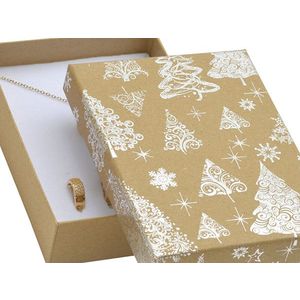 JK Box Vianočná darčeková papierová krabička KX-8 / AG vyobraziť