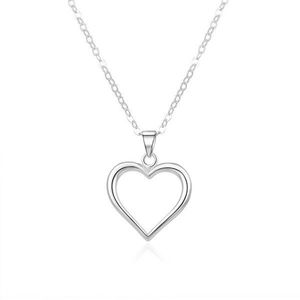 Beneto Romantický strieborný náhrdelník AGS1013 / 47 (retiazka, prívesok) vyobraziť