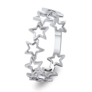 Brilio Silver Pôvabný hviezdičkový prsteň zo striebra RI001W 50 mm vyobraziť