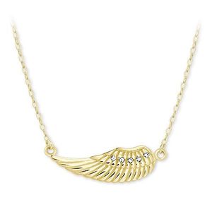 Brilio Nežný náhrdelník zo žltého zlata anjelskej krídlo 279 001 00094 00 vyobraziť