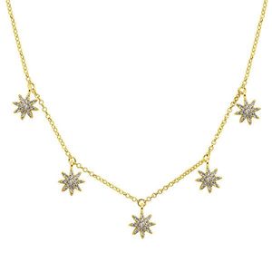 Brilio Silver Trblietavý pozlátený náhrdelník s čírymi zirkónmi NCL14Y vyobraziť