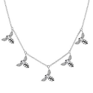 Brilio Silver Hravý náhrdelník zo striebra s príveskami NCL17W vyobraziť