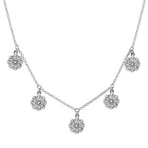 Brilio Silver Nežný kvetinový náhrdelník zo striebra NCL18W vyobraziť