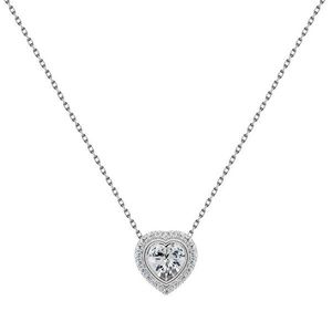 Brilio Silver Elegantný strieborný náhrdelník s čírymi zirkónmi Srdce NCL23W vyobraziť