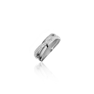 JVD Elegantný strieborný prsteň so zirkónmi SVLR0234XH2BI 52 mm vyobraziť