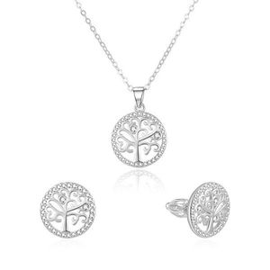 Beneto Strieborná súprava šperkov strom života AGSET213R (náhrdelník, náušnice) vyobraziť
