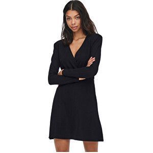 ONLY Dámske šaty ONLQUEENY Regular Fit 15242606 Black Detail XS vyobraziť