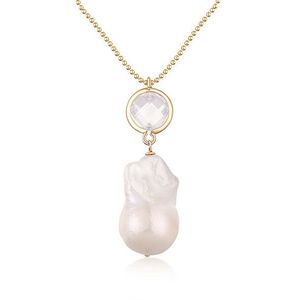 JwL Luxury Pearls Dlhý pozlátený náhrdelník s pravou barokovou megaperlou JL0710 vyobraziť