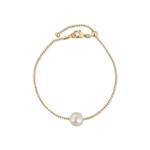JwL Luxury Pearls Jemný pozlátený náramok s pravou perlou JL0711 vyobraziť
