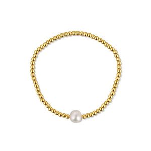 JwL Luxury Pearls Pozlátený korálkový náramok s pravou sladkovodnou perlou JL0714 vyobraziť