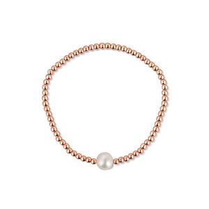 JwL Luxury Pearls Bronzový korálkový náramok s pravou sladkovodnou perlou JL0715 vyobraziť