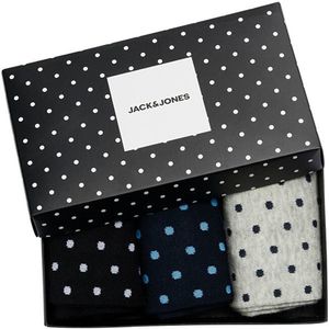 Jack&Jones 3 PACK - pánske ponožky JACMACULE 12197560 Navy Blazer vyobraziť