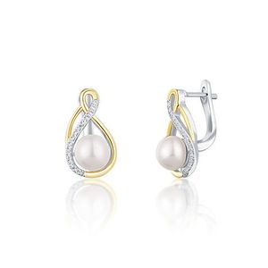 JwL Luxury Pearls Elegantné bicolor náušnice s pravými perlami JL0721 vyobraziť