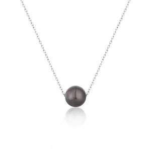 JwL Luxury Pearls Strieborný náhrdelník s pravou morskou tahitskou perlou JL0725 vyobraziť