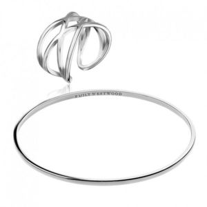 Emily Westwood Fashion sada oceľových šperkov WS101S (prsteň, náramok) vyobraziť