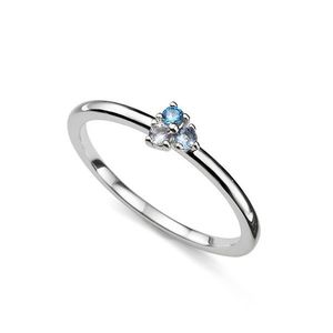 Oliver Weber Pôvabný prsteň s modrými zirkónmi Wispy 41158 52 mm vyobraziť