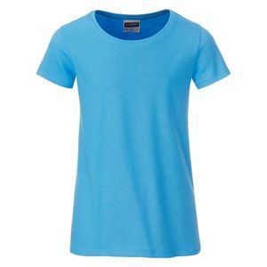 James & Nicholson Klasické dievčenské tričko z biobavlny 8007G - Nebesky modrá | XL vyobraziť