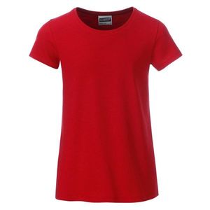 James & Nicholson Klasické dievčenské tričko z biobavlny 8007G - Červená | XS vyobraziť