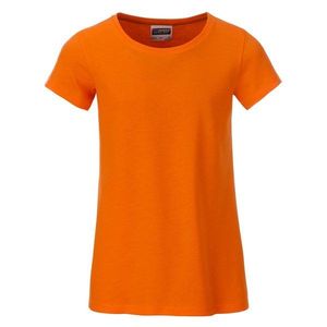 James & Nicholson Klasické dievčenské tričko z biobavlny 8007G - Oranžová | XL vyobraziť