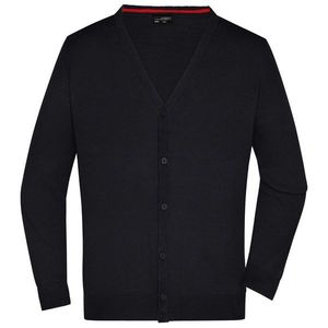James & Nicholson Pánsky bavlnený sveter JN661 - Černá | L vyobraziť