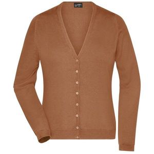 James & Nicholson Dámsky bavlnený sveter JN660 - Camel | XXL vyobraziť
