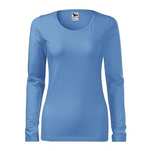 Adler (MALFINI) Dámske tričko s dlhým rukávom Slim - Nebesky modrá | S vyobraziť