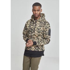 Pánska mikina Urban Classics Sweat Camo Bomber wood camo Veľkosť: S, Pohlavie: pánske vyobraziť