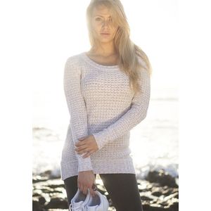Dámsky sveter Urban Classics Long Wideneck belavý Veľkosť: XL, Pohlavie: dámske vyobraziť
