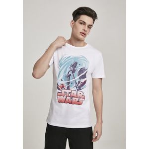 Pánske tričko MERCHCODE Star Wars Hot Swirl Tee Farba: white, Veľkosť: S vyobraziť