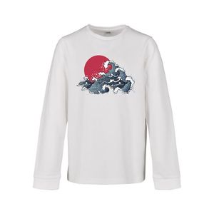 Detské tričko s dlhým rukávom MR.TEE Kids Japan Waves Longsleeve Farba: white, Veľkosť: 122/128 vyobraziť