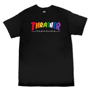 Pánske čierne tričko Thrasher Rainbow Mag Farba: Čierna, Veľkosť: M vyobraziť