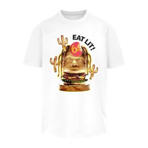 Pánske tričko MR.TEE Eat Lit Oversize Farba: white, Veľkosť: L vyobraziť