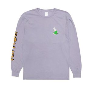 Pánske tričko RIPNDIP Hang Ten LS lavender Veľkosť: S, Pohlavie: pánske vyobraziť