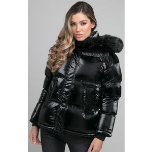 Dámska čierna bunda SikSilk Fur Padded Veľkosť: S vyobraziť