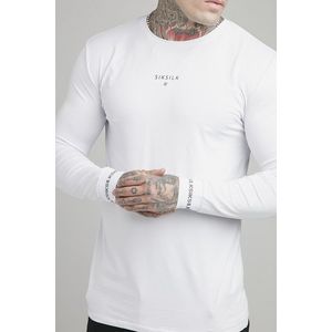 Pánske tričko SikSilk Mono Imperial biele Veľkosť: M vyobraziť