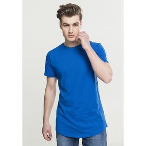 Pánske modré tričko URBAN CLASSICS Shaped Long Veľkosť: XL, Pohlavie: pánske vyobraziť