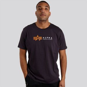 Pánske tričko Alpha Industries Label tmavomodré Veľkosť: XL, Pohlavie: pánske vyobraziť