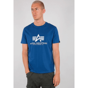 Pánske tričko Alpha Industries Basic modré Veľkosť: XL, Pohlavie: pánske vyobraziť