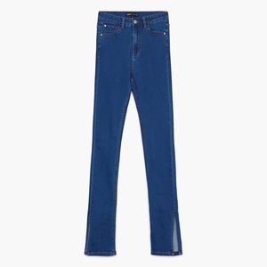 Cropp - Džínsy s vysokým pásom - Modrá vyobraziť