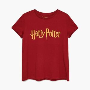 Cropp - Bavlnené tričko s dlhými rukávmi Harry Potter - Bordový vyobraziť