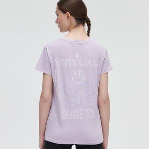 Cropp - Tričko s holografickou potlačou Smiley® - Purpurová vyobraziť
